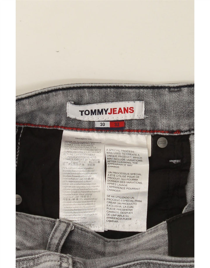 TOMMY HILFIGER Jean Slim Scanton W30 L32 Homme Gris Coton