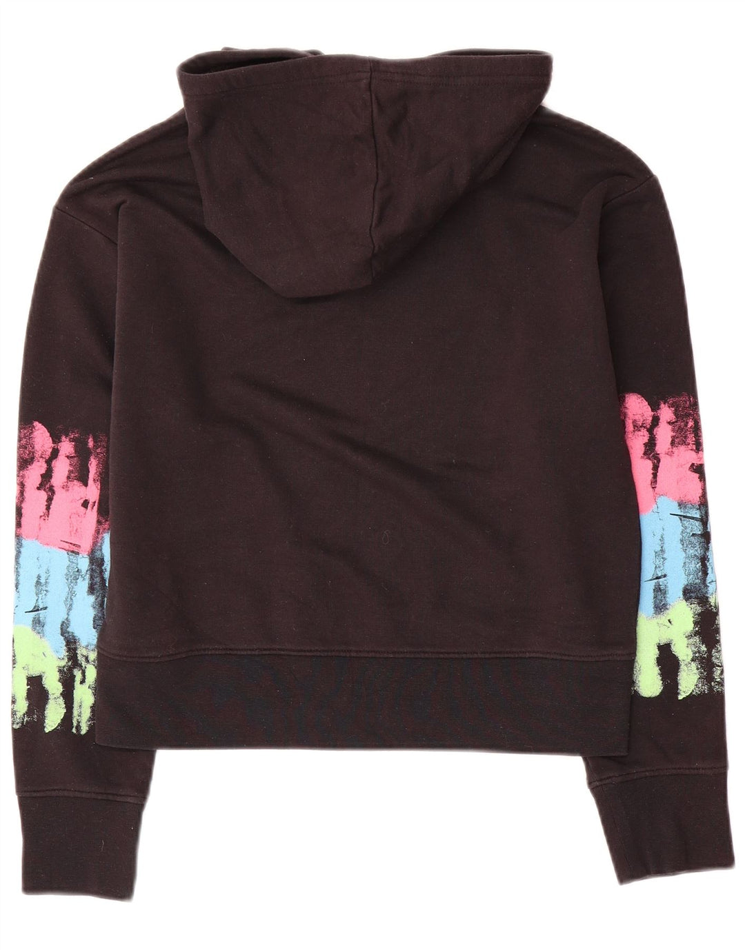 Champion Pull à capuche surdimensionné graphique pour femme UK 10 Small Noir