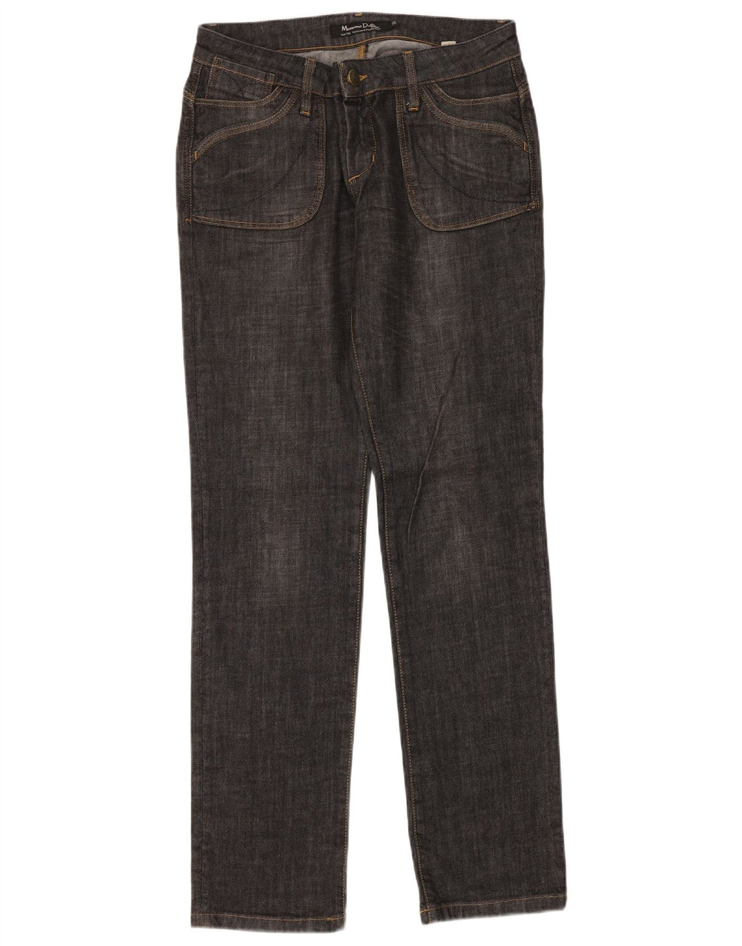 Massimo Dutti Jean droit femme W31 L34 bleu marine coton