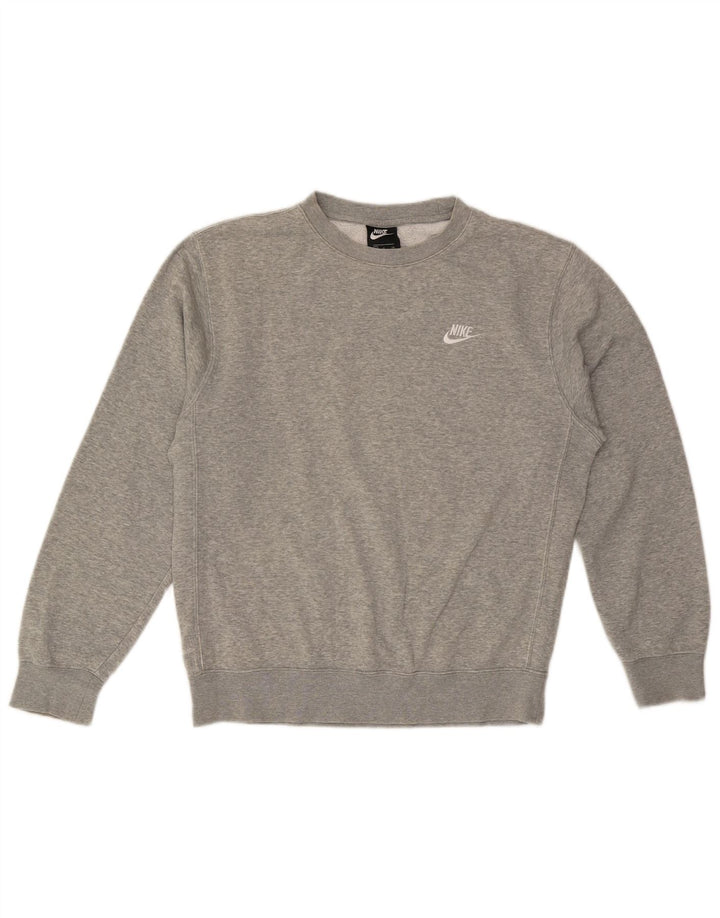 NIKE Sweat-shirt pour hommes, petit, gris, coton