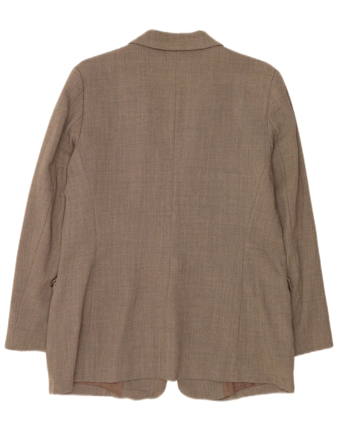 Zara Veste Blazer 1 Bouton Femme EU 44 XL Laine Marron
