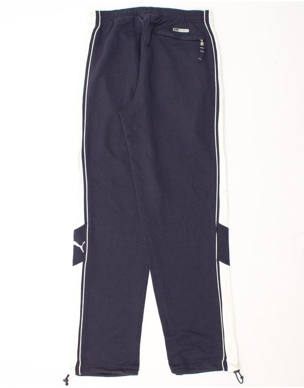 Puma Pantalon de survêtement pour homme en coton color block bleu marine Small