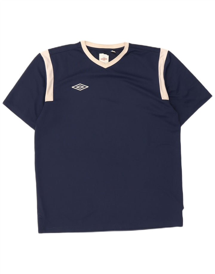 Umbro T-Shirt Homme Bleu Marine Moyen Colourblock