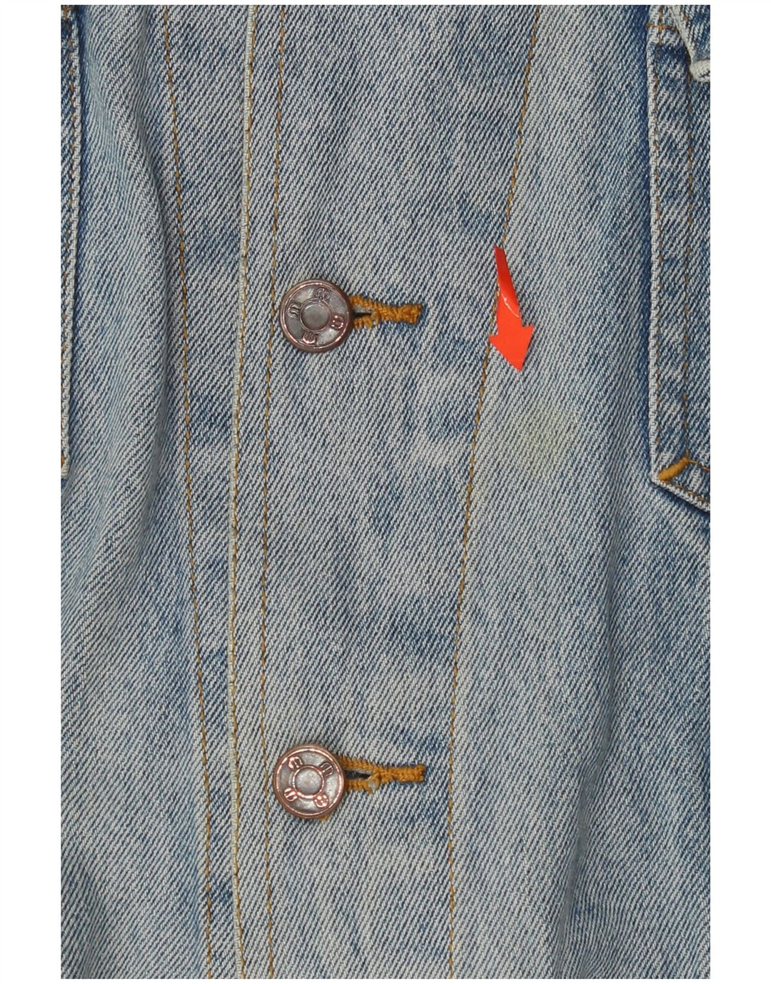 MICHELANGELO Veste en jean pour homme UK 40 Large Bleu