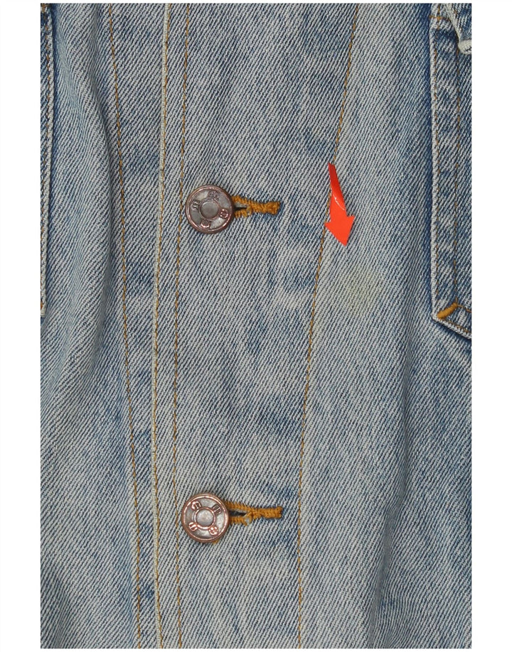 MICHELANGELO Veste en jean pour homme UK 40 Large Bleu