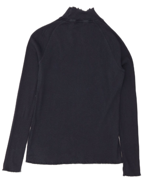 TOMMY HILFIGER Haut à manches longues pour femme UK 12 Bleu marine moyen