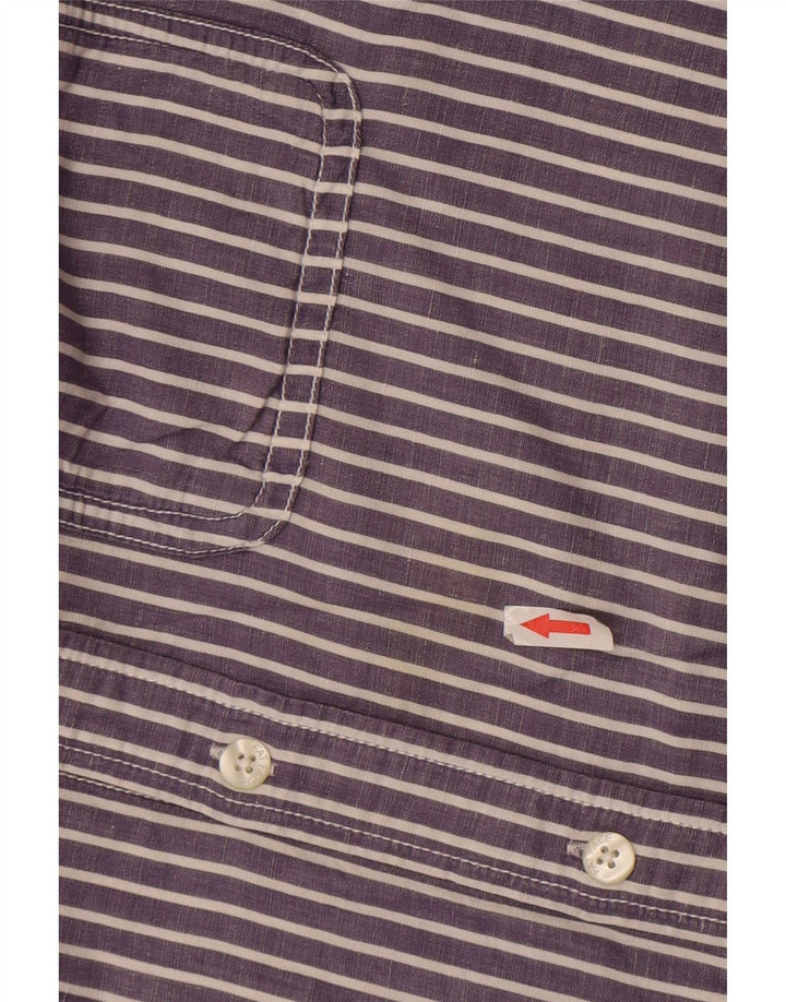 Chemise Homme Fat Face XL Coton Rayé Bleu Marine