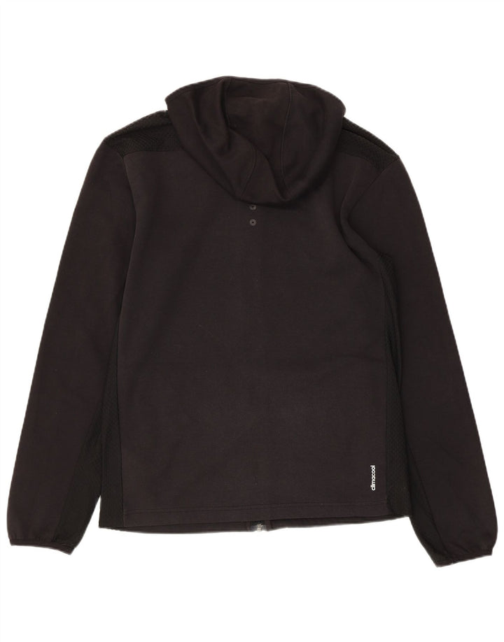 ADIDAS Womens Climacool Zip Hoodie Sweater UK 10 Small Black Polyester