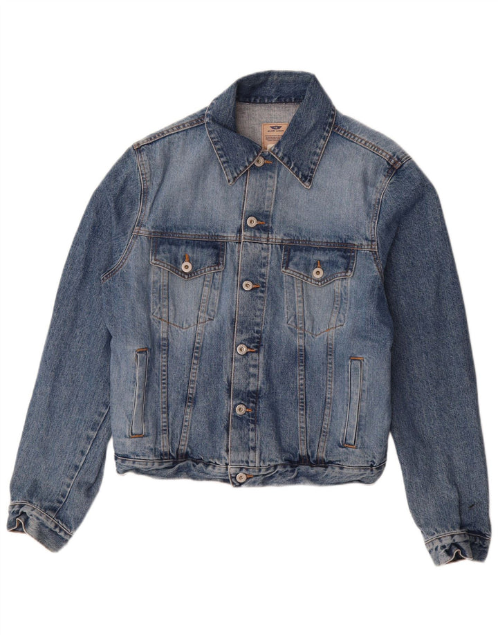 veste en denim homme vintage UK 38 coton bleu moyen