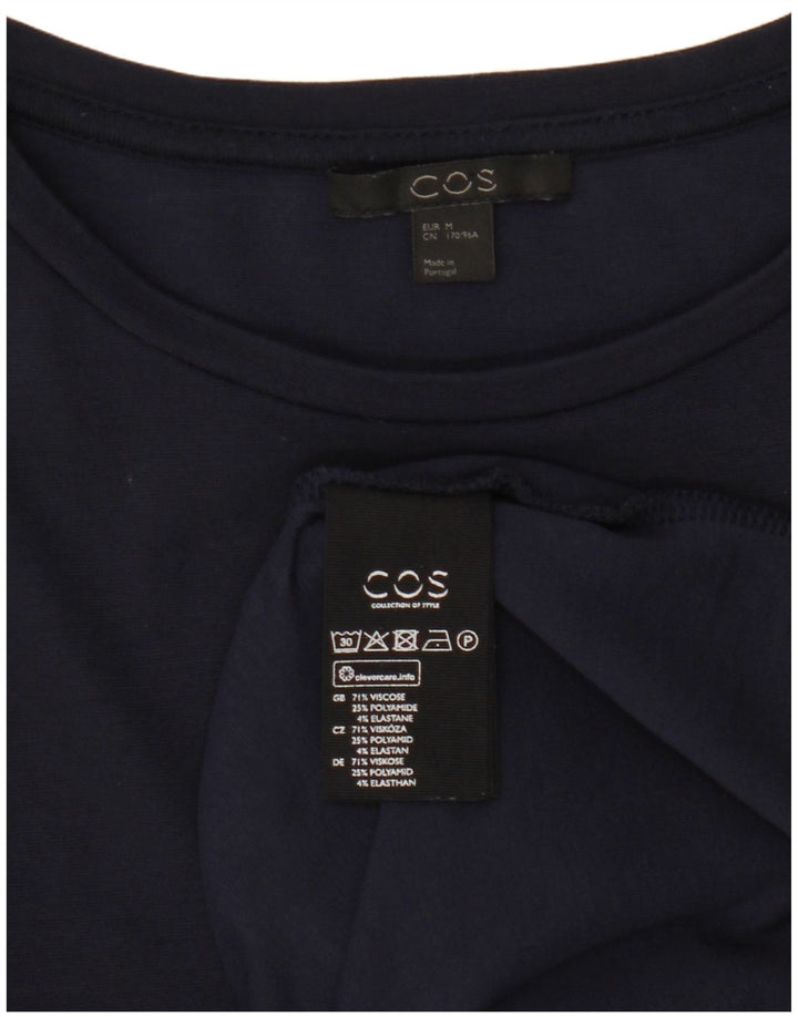 Cos Robe Tente Femme UK 14 Medium Bleu Marine Viscose