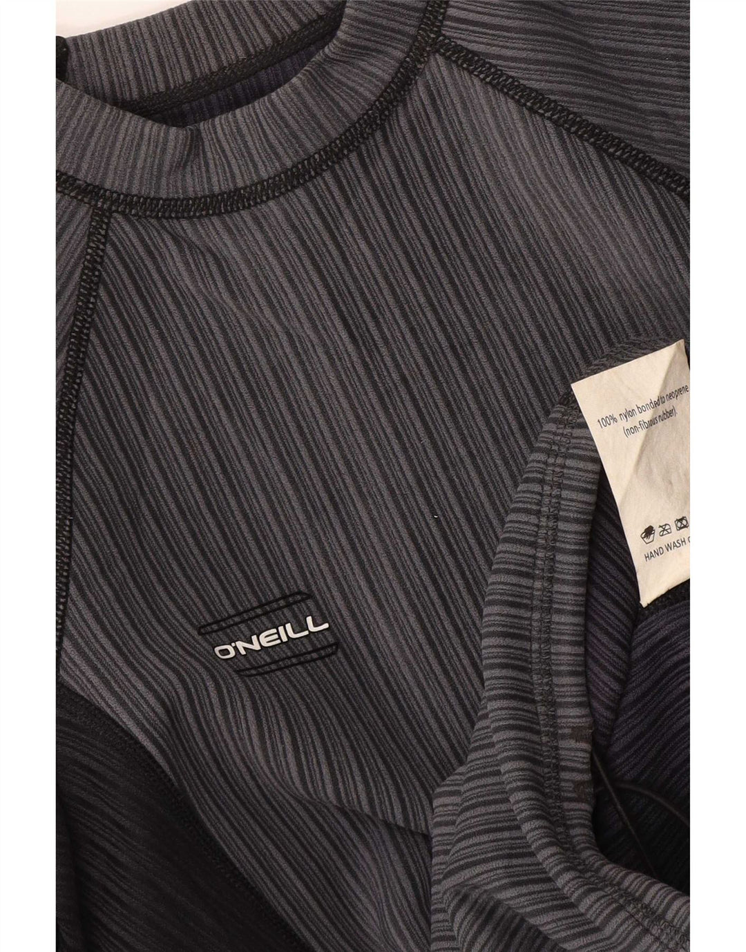 O'Neill Haut à manches longues pour femme UK 44 Large Gris Colorblock Nylon