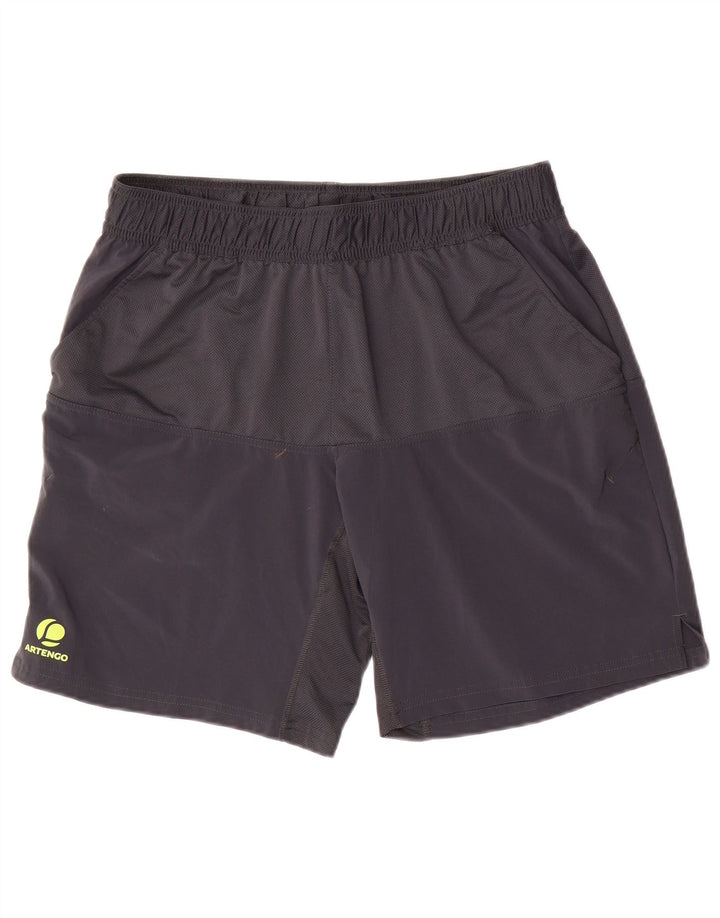 Decathlon Short de Sport Homme Gris Moyen Polyester