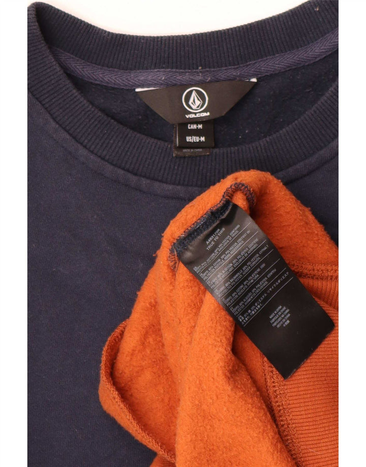 Volcom Sweat-shirt pour homme en coton color block bleu marine moyen