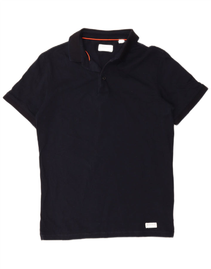 Superdry Polo Homme Bleu Marine Moyen Coton