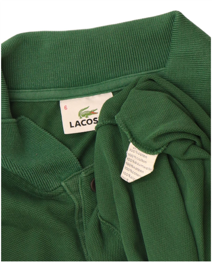 LACOSTE Polo Homme Taille 6 XL Vert Coton