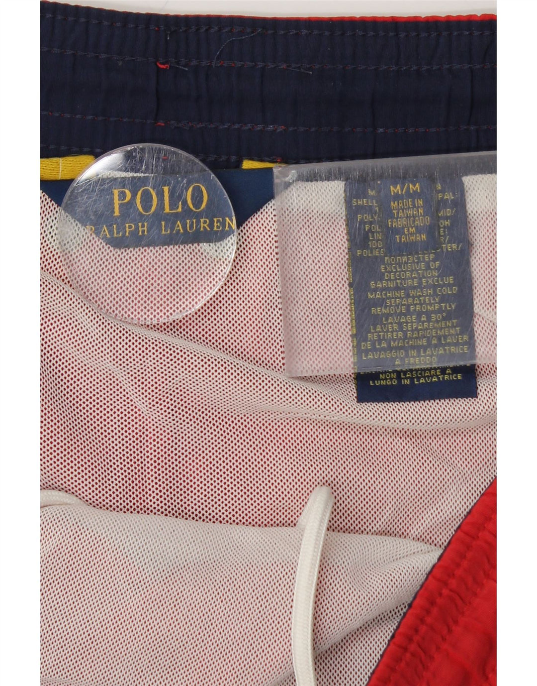 POLO RALPH LAUREN Short de Bain Homme Nylon Rouge Moyen