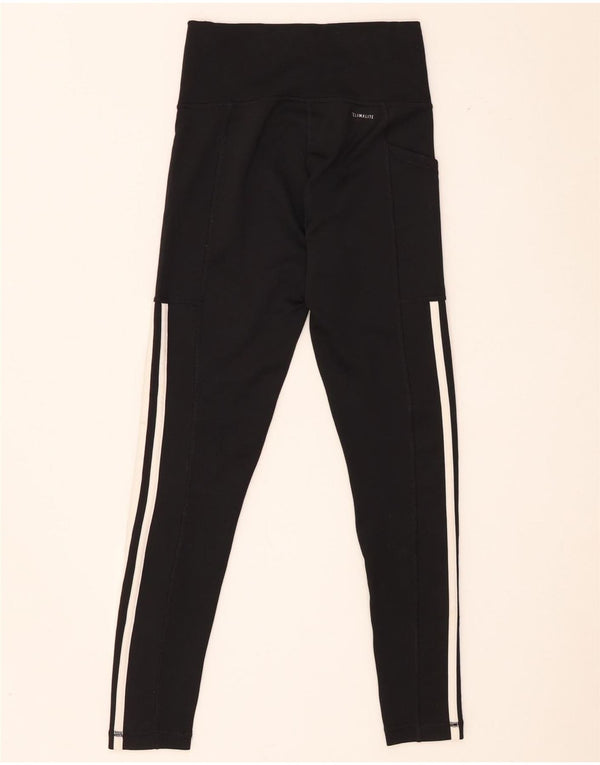 Adidas Climalite Leggings UK 4/6 XS Noir Polyester