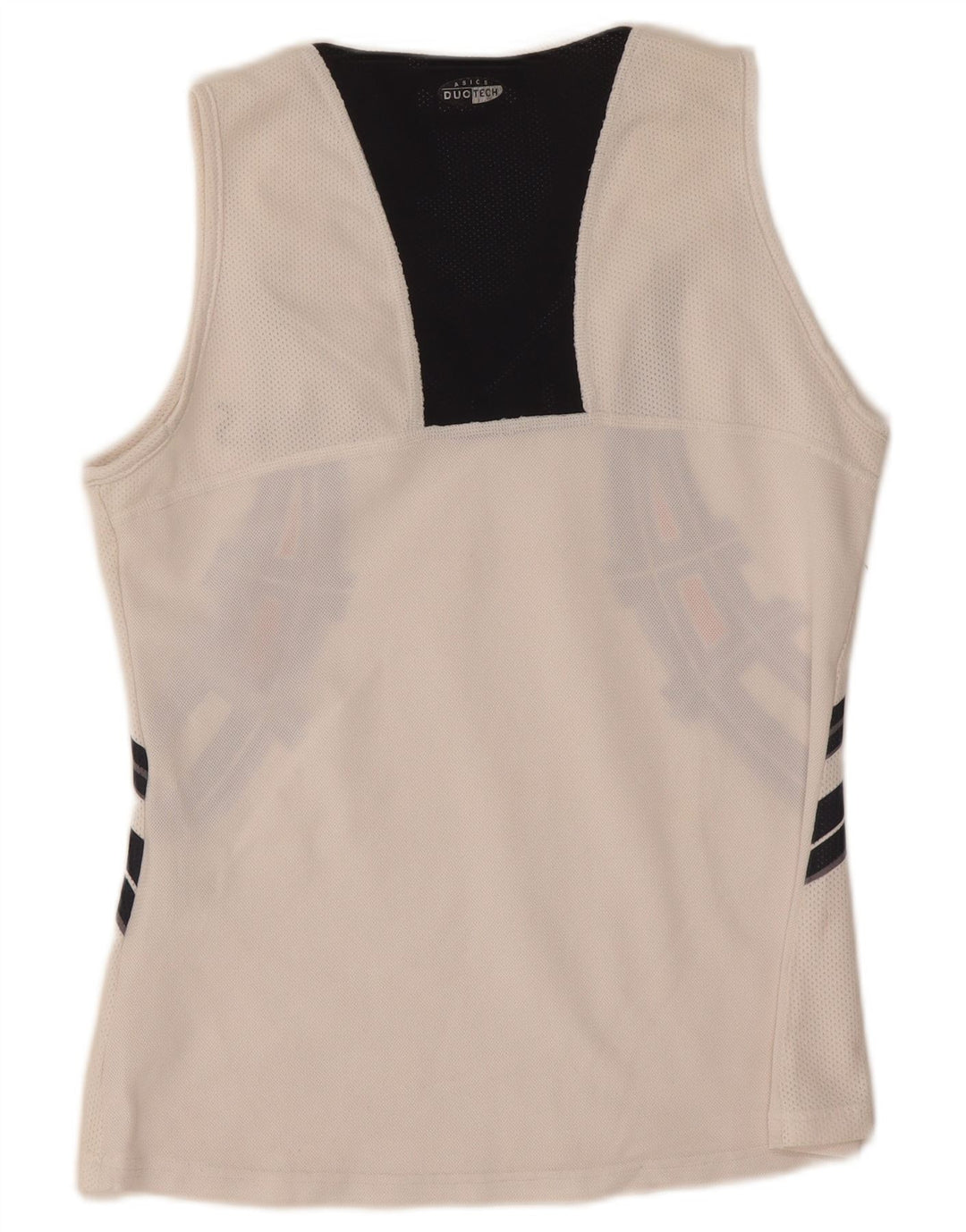 Asics Débardeur graphique pour femme UK 10 Small Blanc Polyester
