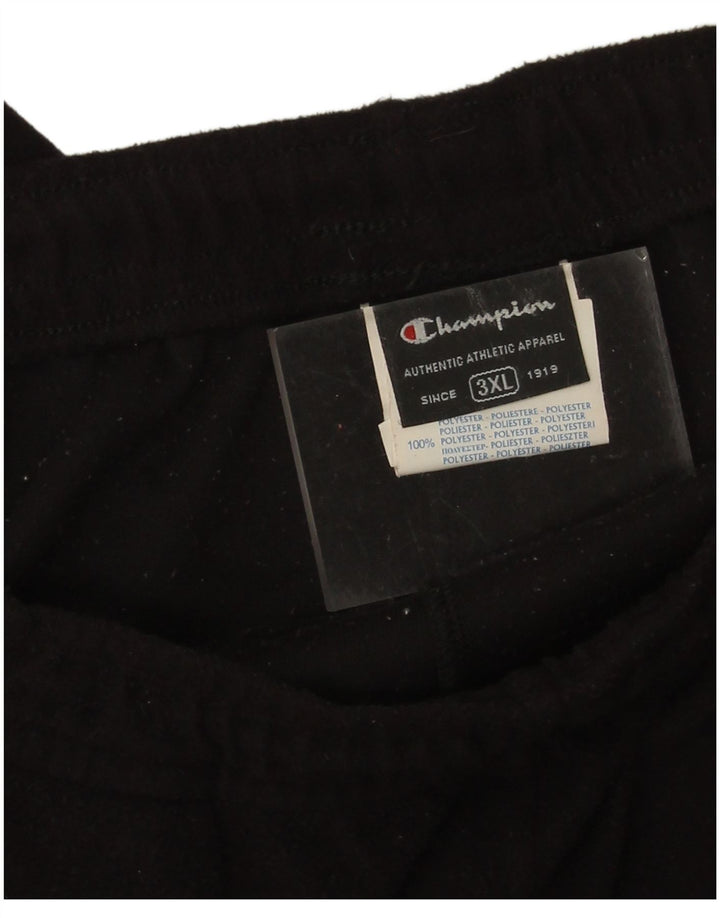 Champion Pantalon de survêtement polaire pour homme 3XL Noir Polyester