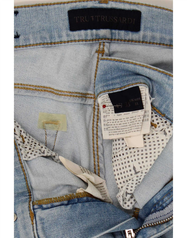 Trussardi Jean Slim W31 L35 Bleu Coton Homme