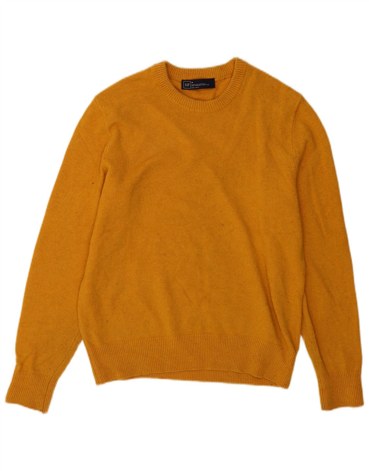 Gap Pull Col Ras Du Cou Homme Jaune Moyen Laine D'agneau