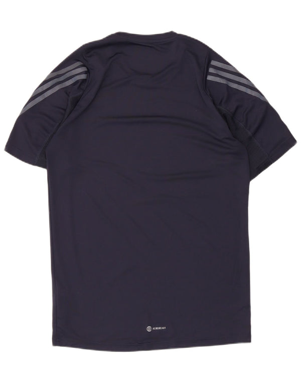 Adidas Homme Aeroready T-Shirt Top Bleu Marine Moyen Polyester