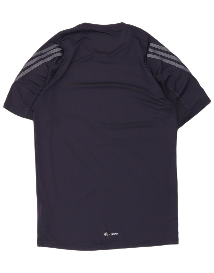 Adidas Homme Aeroready T-Shirt Top Bleu Marine Moyen Polyester