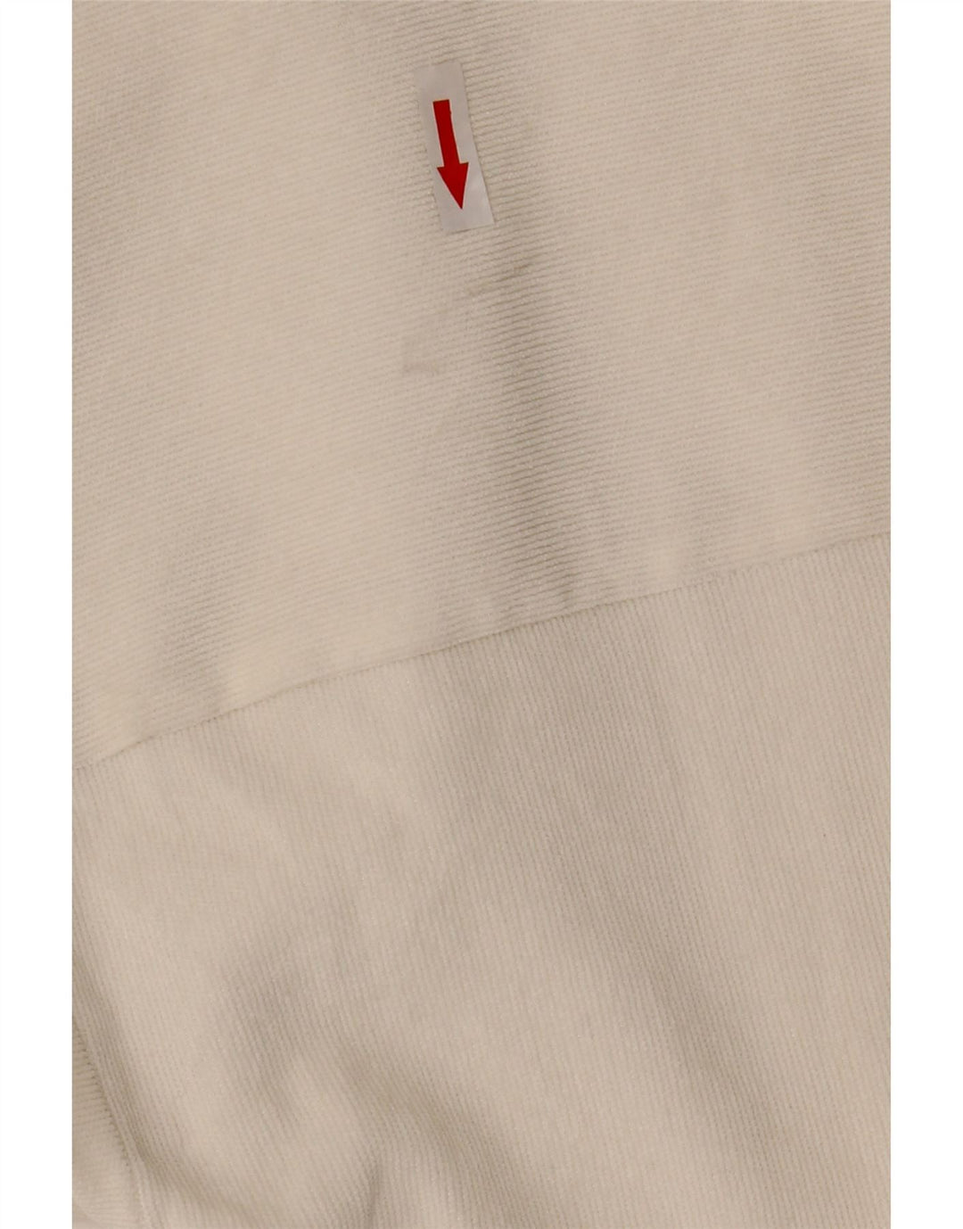 Zara Chemise surdimensionnée en velours côtelé pour femme UK 10 Petit polyester blanc