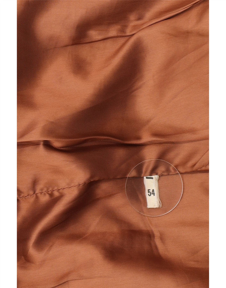 veste en cuir homme vintage UK 40 Grand Marron
