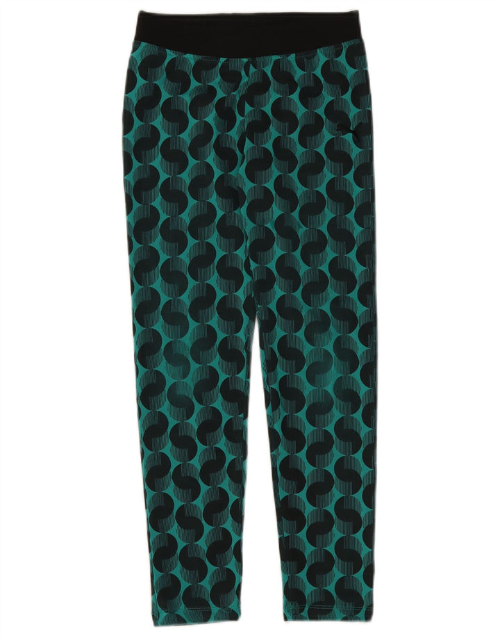 Puma Legging Fille 9-10 ans Vert Moyen Géométrique Polyester