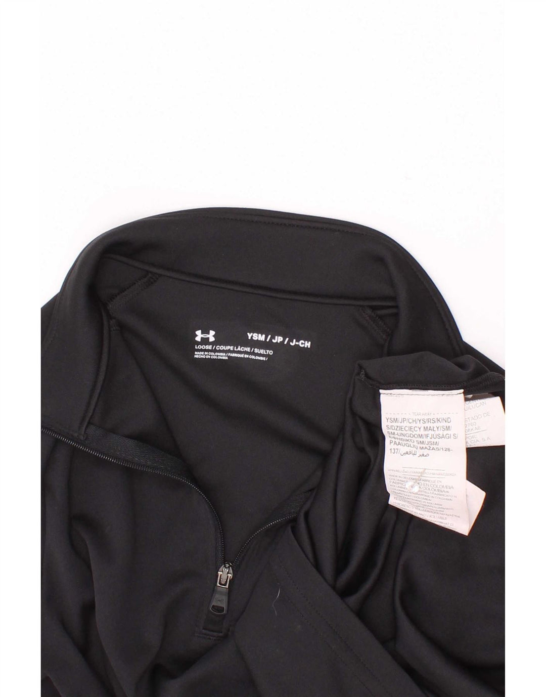 Under Armour Haut de survêtement graphique pour garçon 7-8 ans Petit Noir