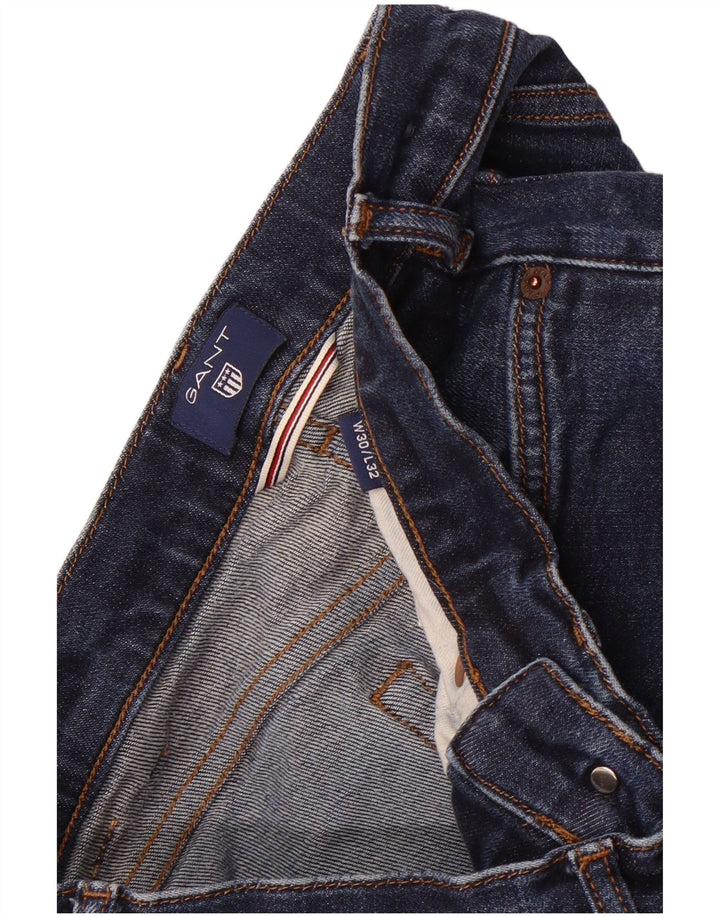 Gant Jean Slim Homme W30 L32 Bleu Marine Coton