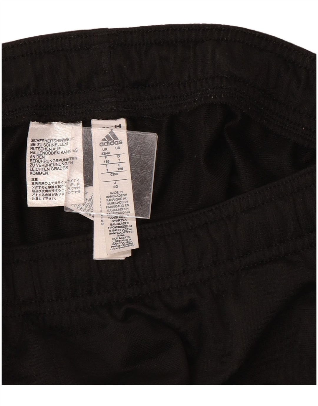 Adidas Pantalon de survêtement pour homme UK 42/44 Large Noir Polyester