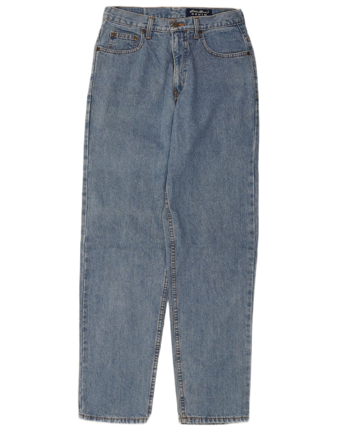 EDDIE BAUER Jean fuselé pour femme US 8 Medium W28 L31 Bleu Coton