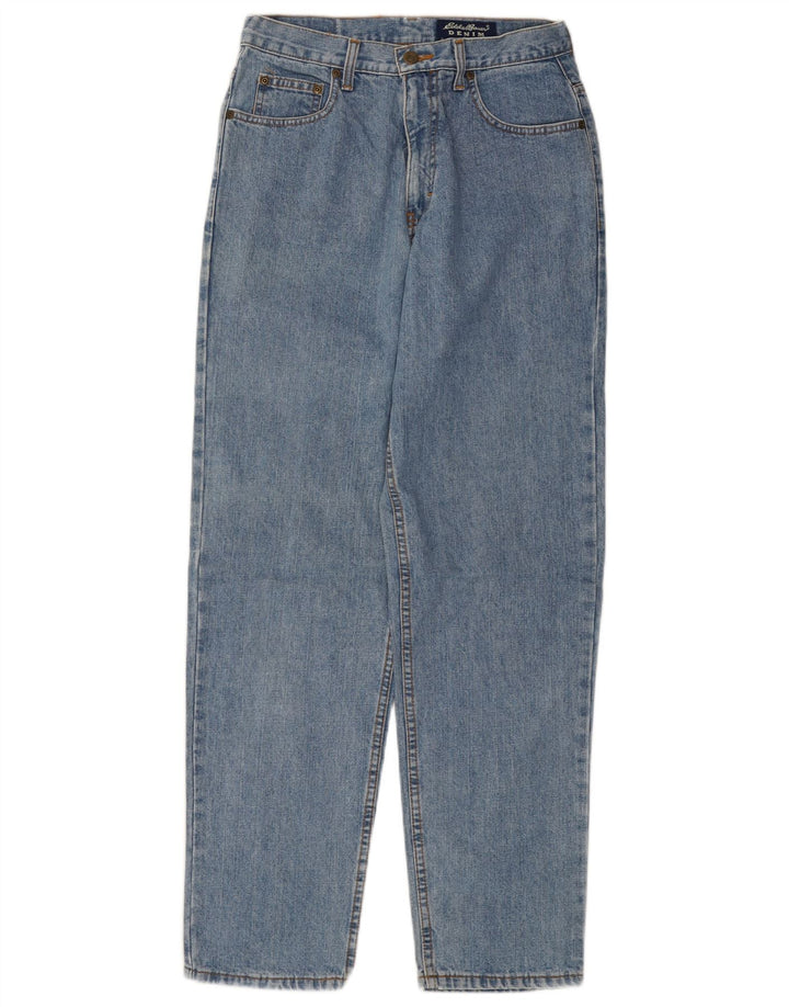 EDDIE BAUER Jean fuselé pour femme US 8 Medium W28 L31 Bleu Coton