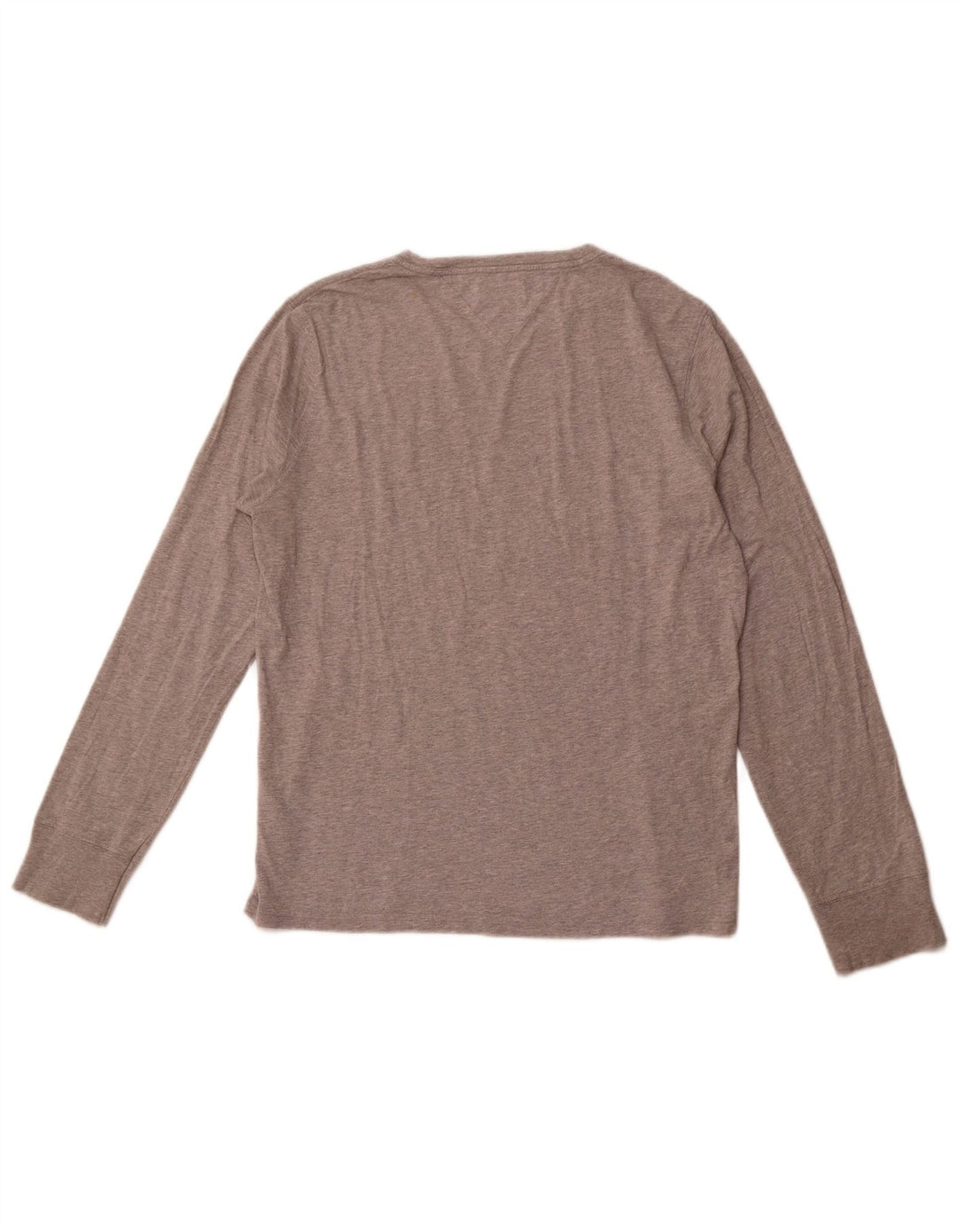 TOMMY HILFIGER Haut Heritage Graphic Manches Longues Homme Gris Moyen Coton