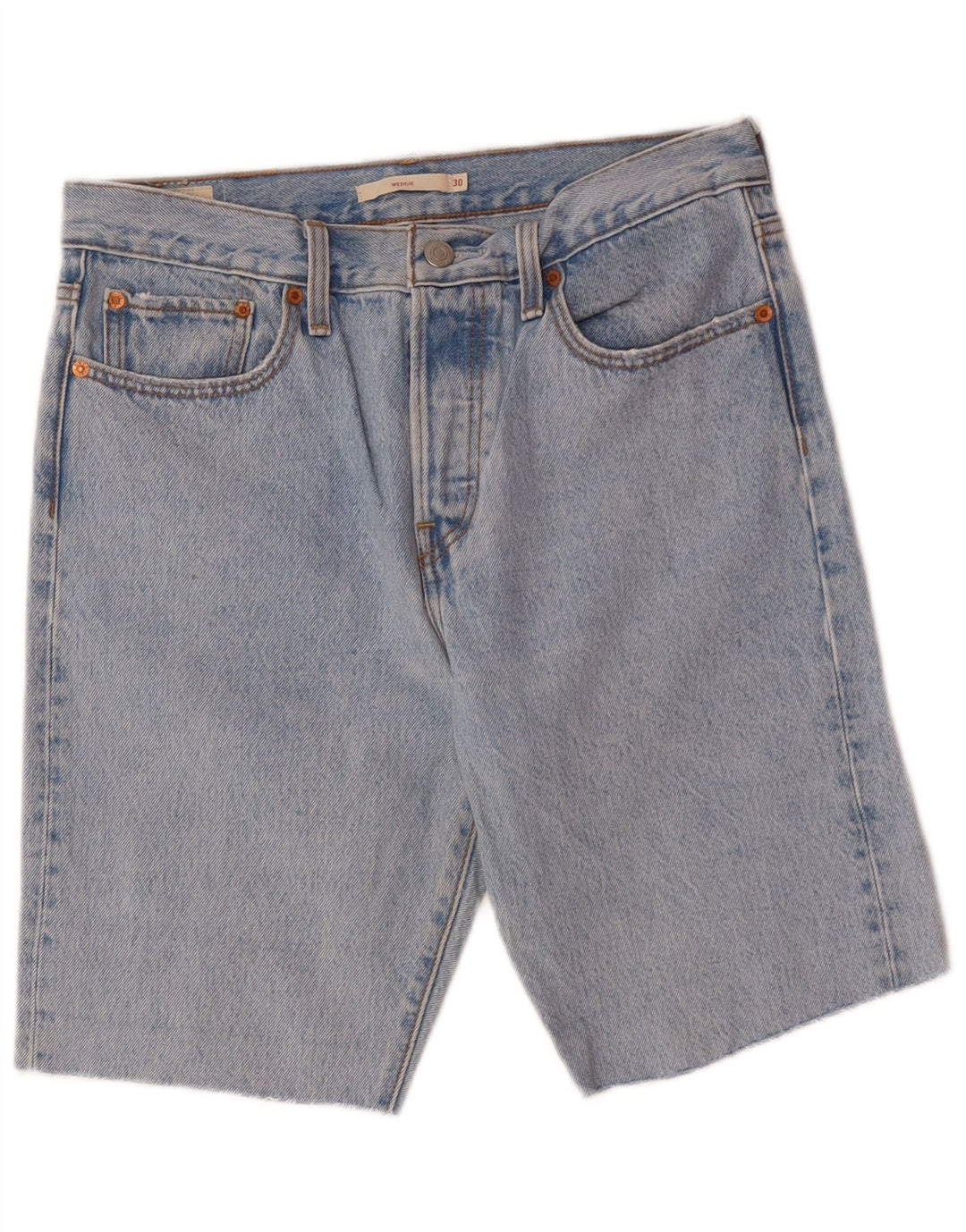 LEVI'S Short Wedgie Denim W30 Femme Bleu Moyen en Coton