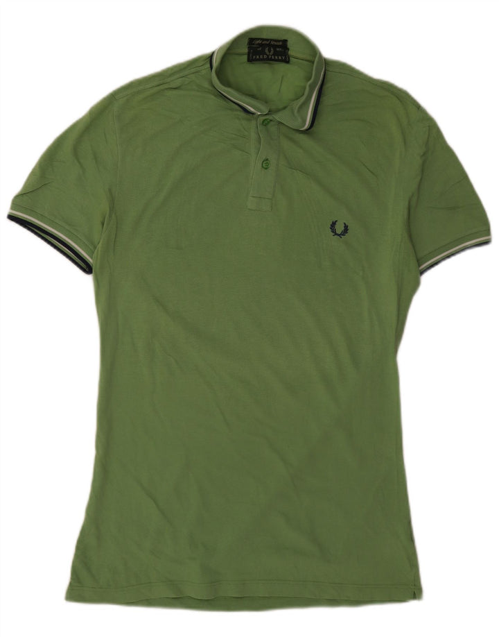 Fred Perry Polo Homme Vert Moyen Coton