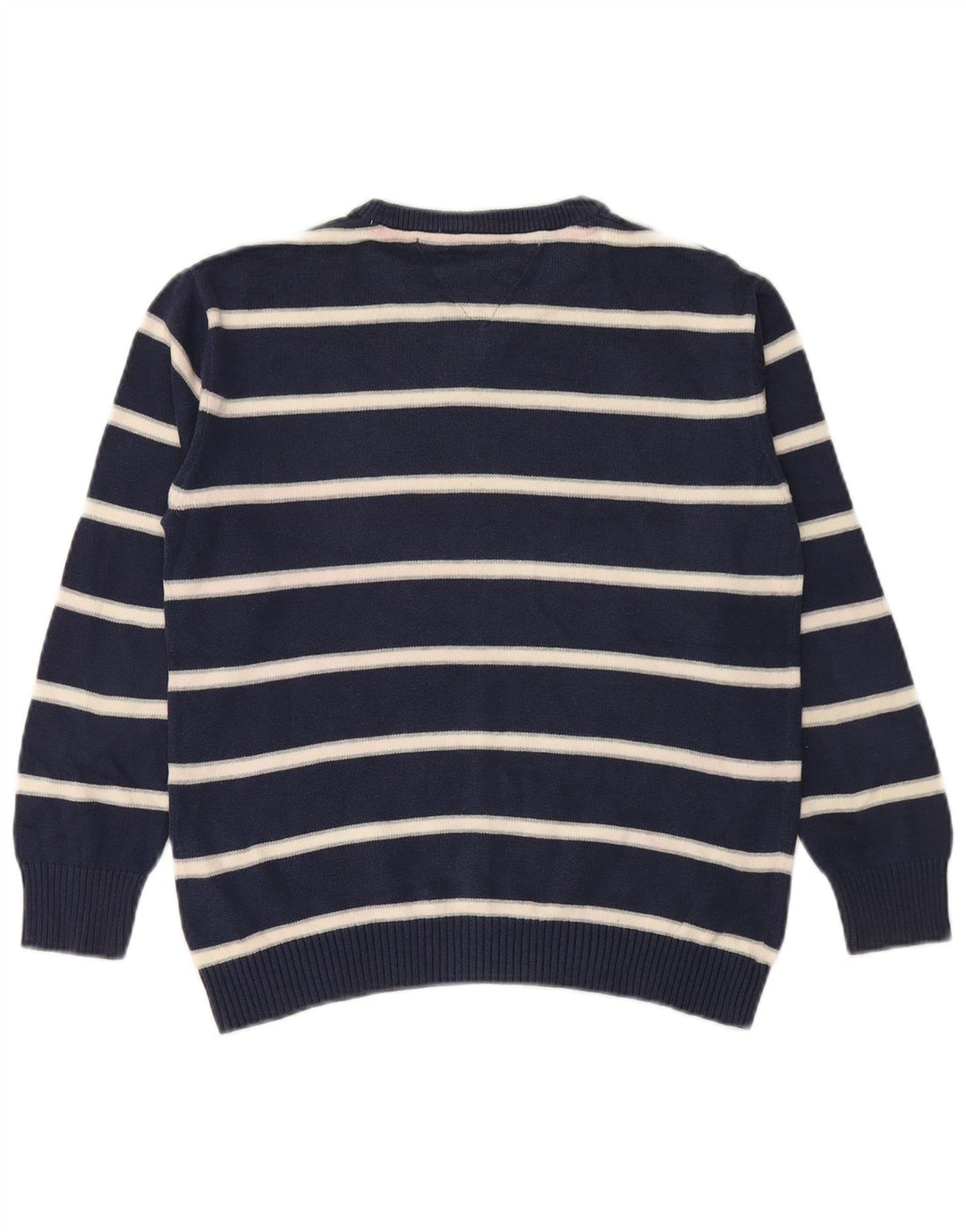 TOMMY HILFIGER Pull col V garçon 11-12 ans Bleu Marine Rayé