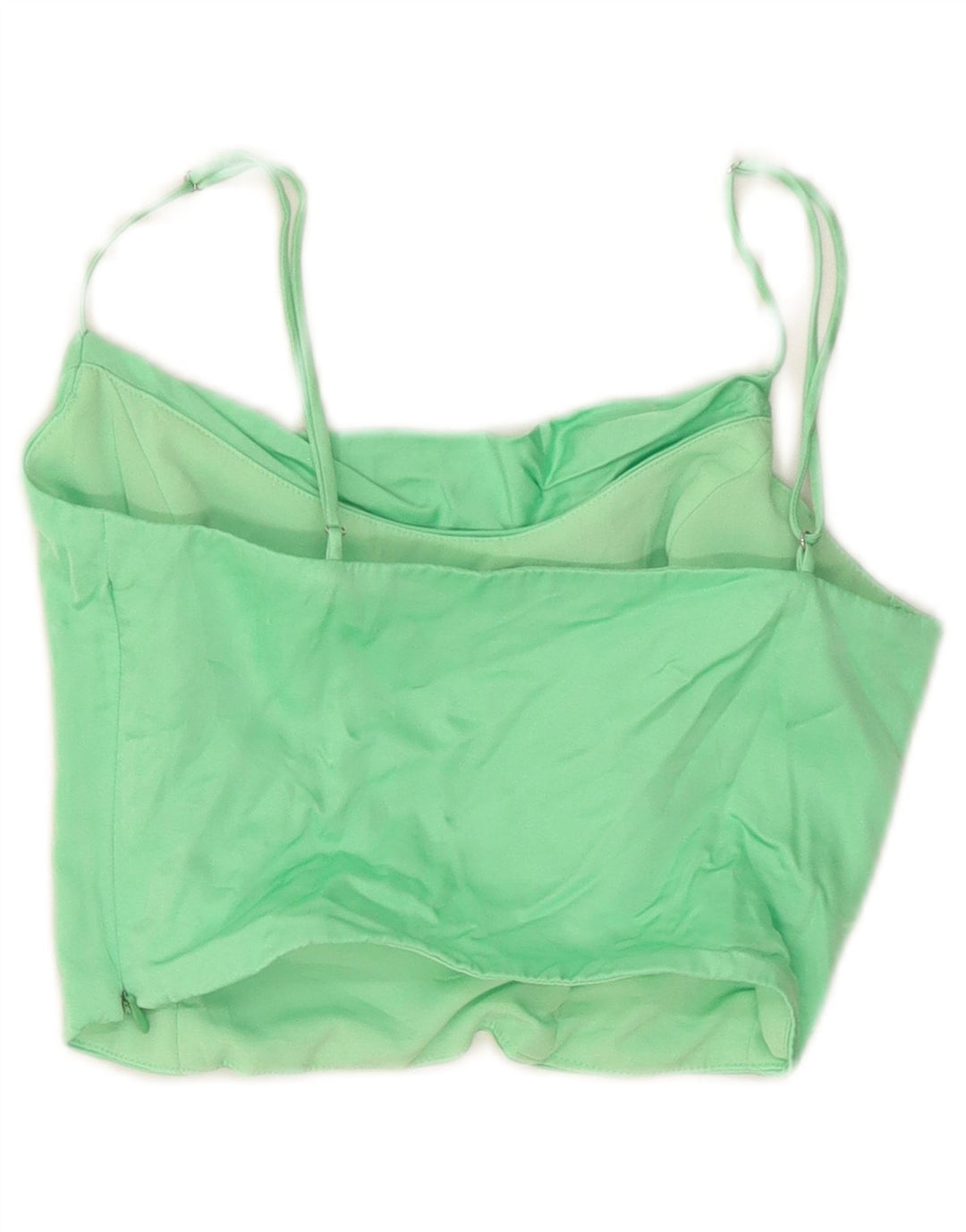 Zara Womens Crop Cami Top UK 6 XS Vert