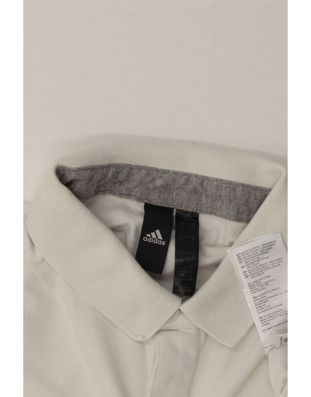 Adidas Polo Homme Grand Blanc Coton