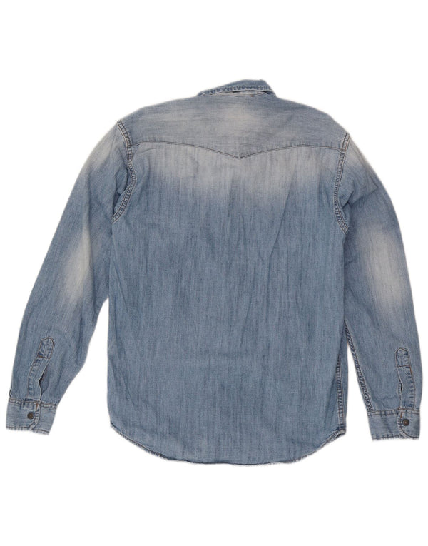 Carrera Chemise En Jean Small Bleu Coton Homme