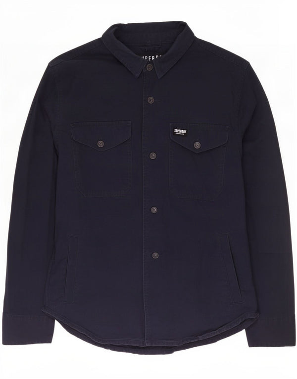 Superdry Chemise Homme XL Bleu Marine Coton