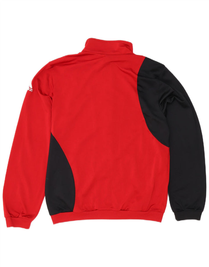 Adidas Veste de survêtement pour homme UK 40/42 Rouge moyen Polyester colour block