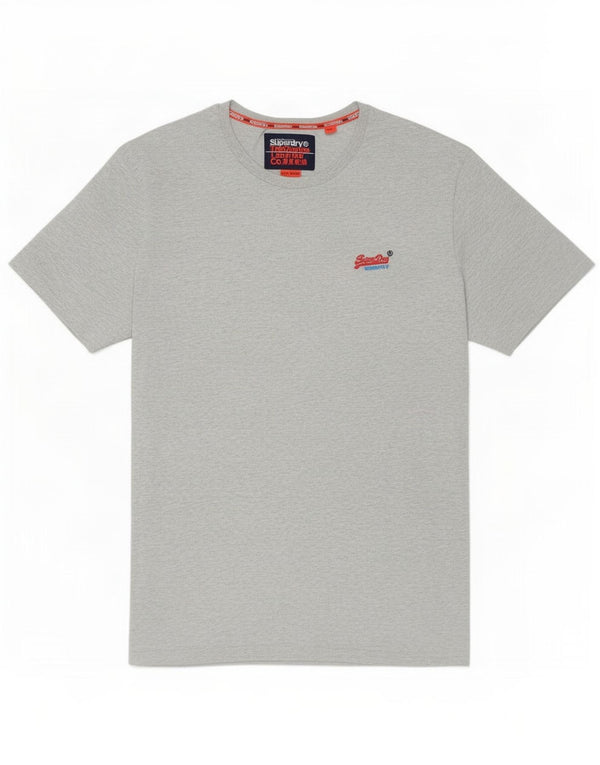 Superdry T-Shirt Homme Top 4XL Gris Moucheté Coton