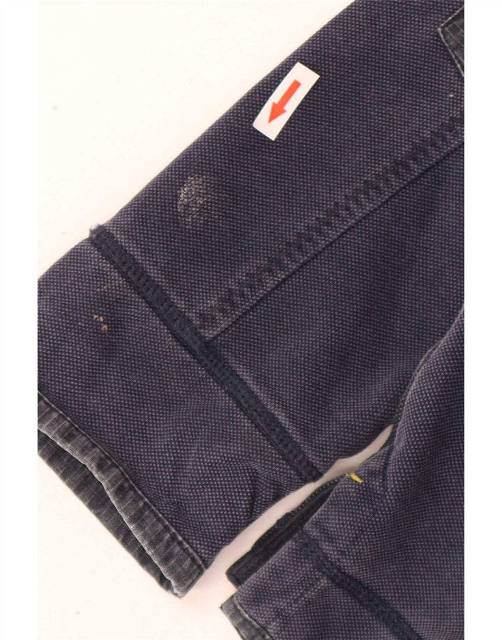 Fat Face Sweat-shirt à col zippé pour homme Bleu marine moyen Colourblock