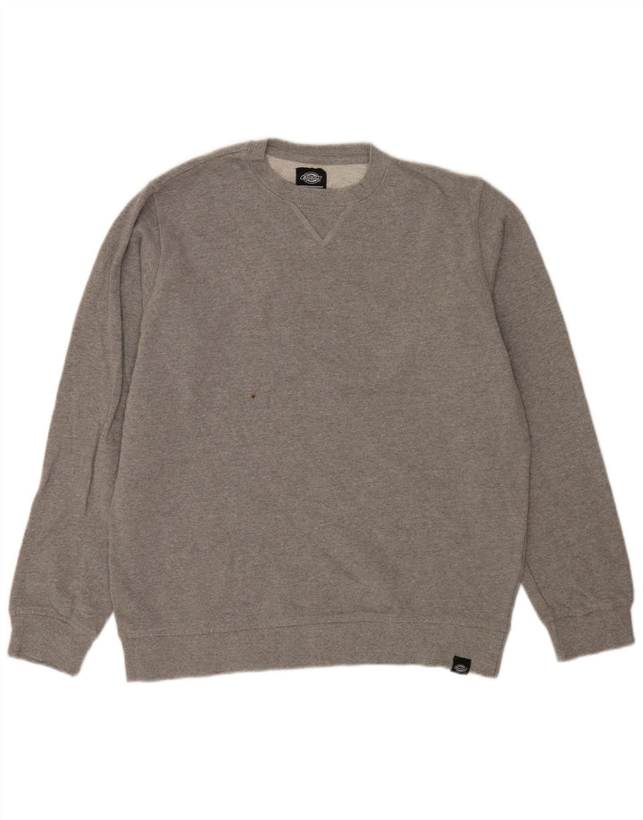 Dickies Sweat-shirt pour homme en coton gris Taille L
