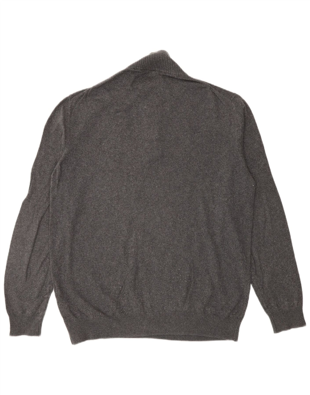 Lyle & Scott Pull à col zippé pour hommes, grand coton gris