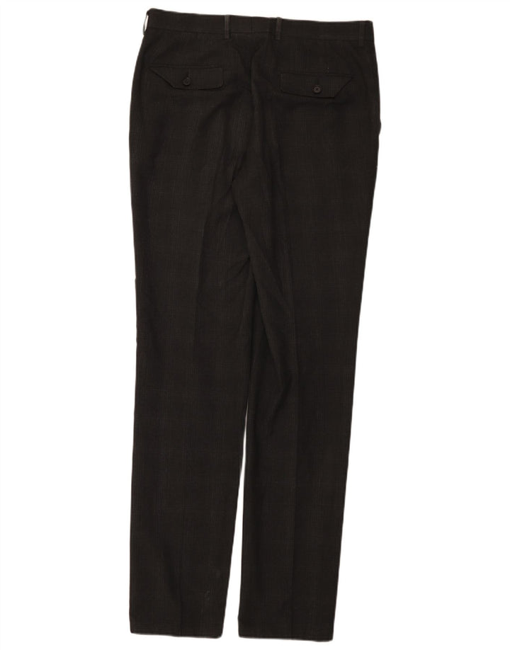 Marks & Spencer Pantalon de costume super slim pour homme W32 L33 Gris à carreaux
