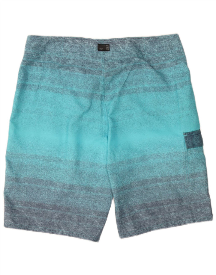 O'Neill Short de bain homme en polyester rayé turquoise moyen